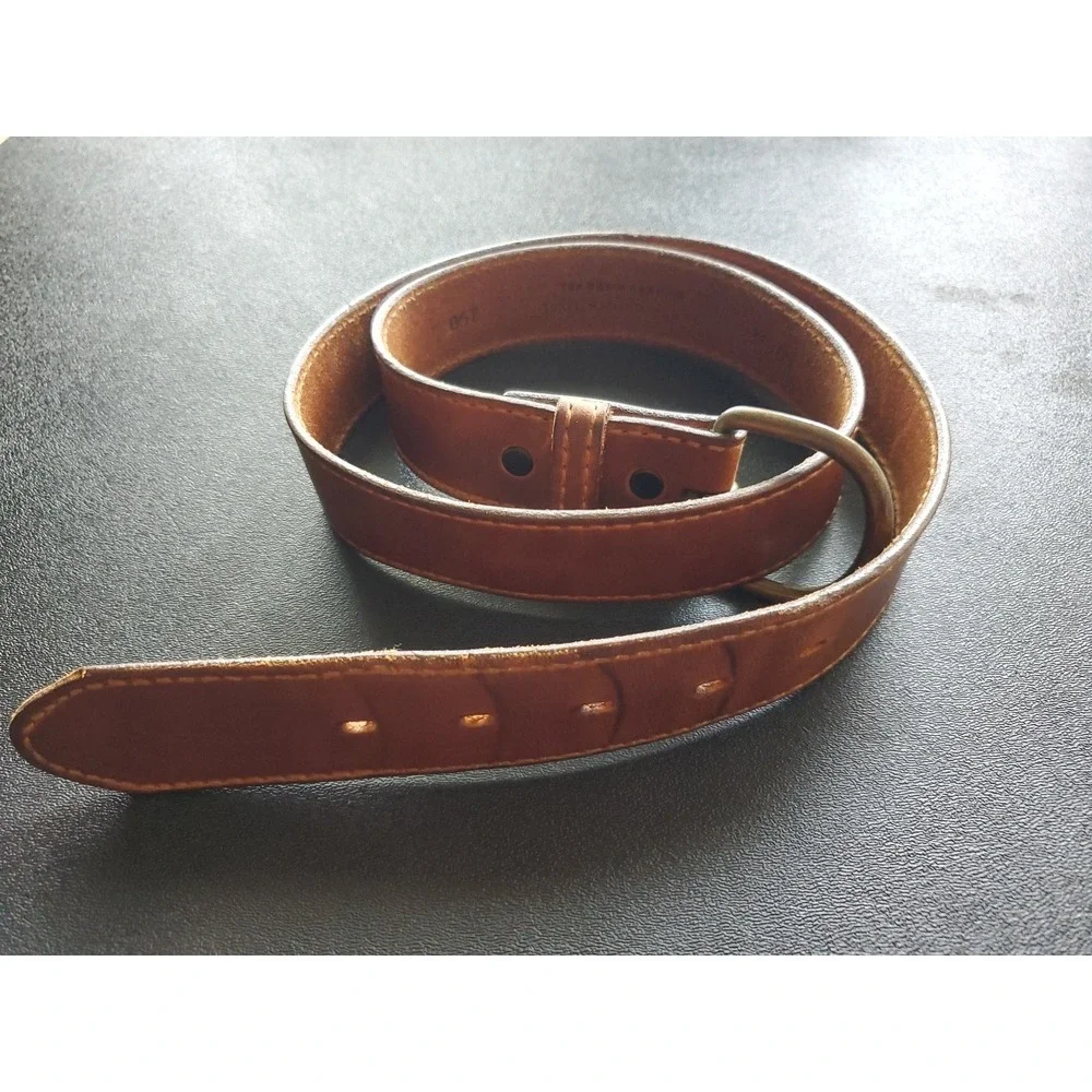 Torel‎ Leather Belt Mens 38/95 Genuine Cowhide Made in USA Texas Classic Cognac